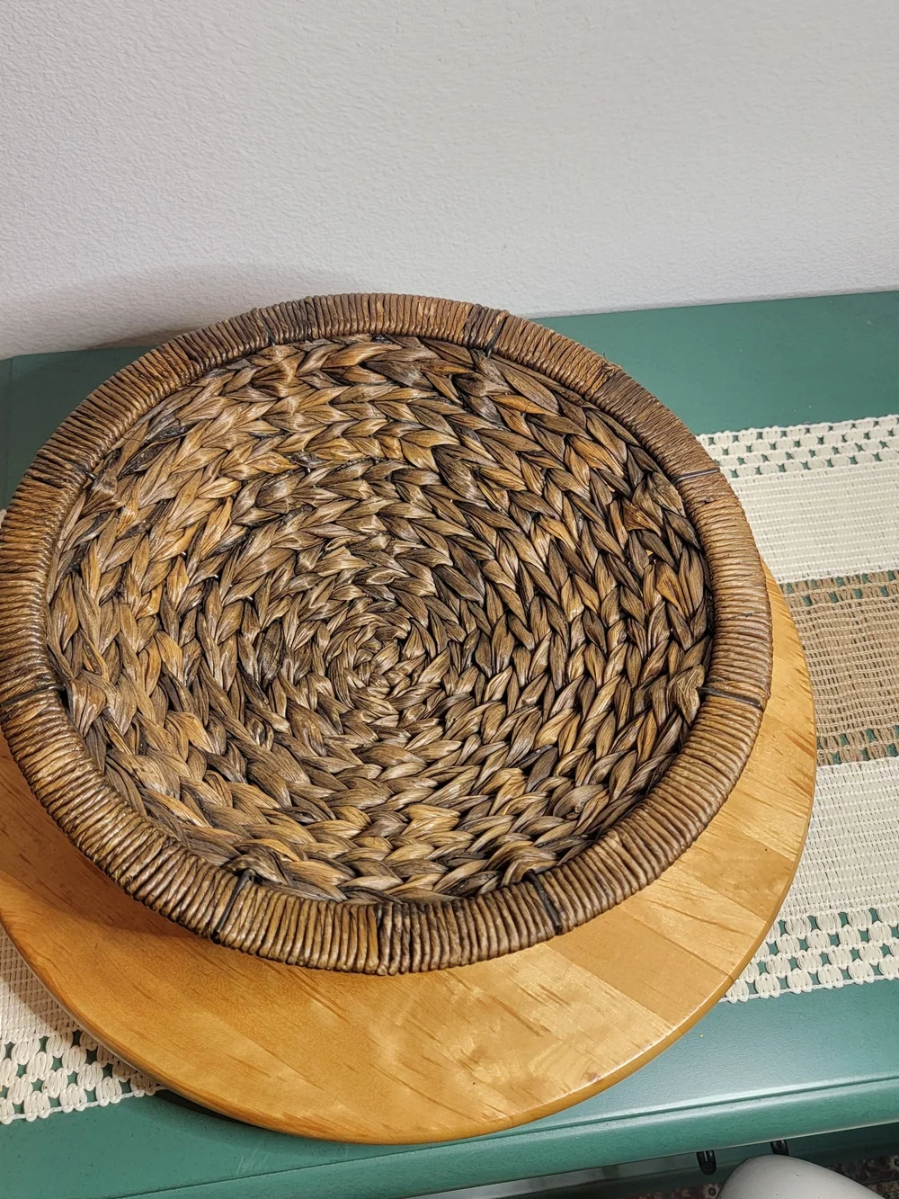 Source Unknown Handwoven Seagrass Basket - Brown